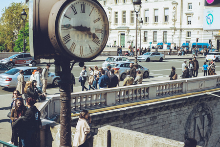 Paris France city walks editorial travel shootのeditorial素材
