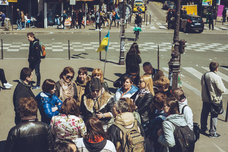 Paris France city walks editorial travel shootのeditorial素材