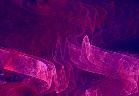 Purple Veils -- a digital render of flowing transparenciesの写真素材