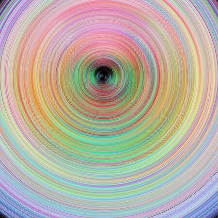 Spinning Colors -- a circular abstract with a unique  patternの写真素材