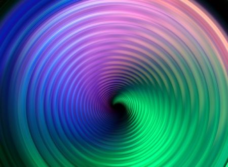 Towards the Abyss -- an abstract image of seemingly falling into a deep hole