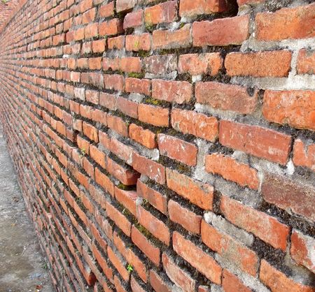 Old Brick Wall -- part of the old fortifications of Anping Castle in Taiwan