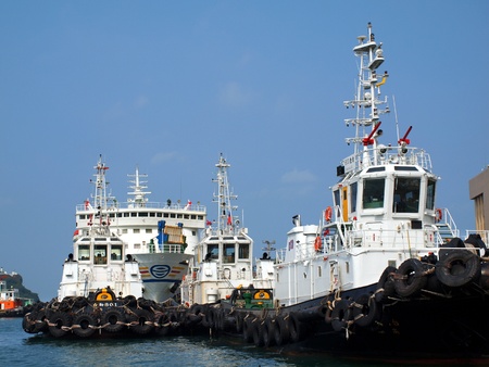 KAOHSIUNG, TAIWAN, APRIL 1: Regular ferry services to the outlying Penghu Islands resume operations after their winter break on April 1, 2012 in Kaohsiung.のeditorial素材