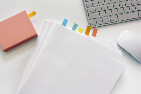 Keyboard and mouse documentsの写真素材