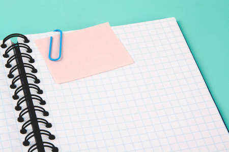 Background with a notebookの写真素材