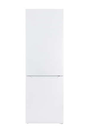 New Refrigerator Isolated on White Background. Modern Kitchen and Domestic Major Appliancesの写真素材