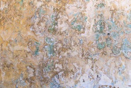 Decayed plastered wall abstract backgroundの写真素材