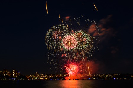 salute, beautiful fireworks