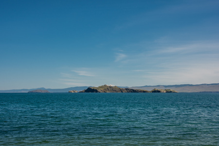 Oltrek island Maloe More strait, lake Baikal