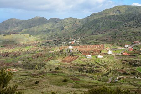 beautiful mountain village. Spain Tenerife beautiful mountain village