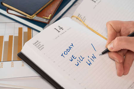 Plans for the future, written down in the daily log
