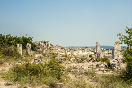 The rock phenomenon Pobiti Kamani  Stone forest の写真素材