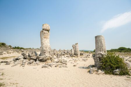 The rock phenomenon Pobiti Kamani  Stone forest の写真素材