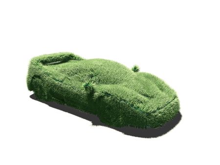 Grassy sport carの写真素材