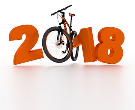 Full Bicycle 2018 design with a White Background