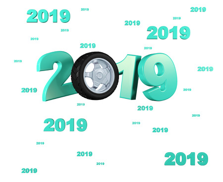 Many Sport Wheel 2019 Designs with a White Backgroundの写真素材