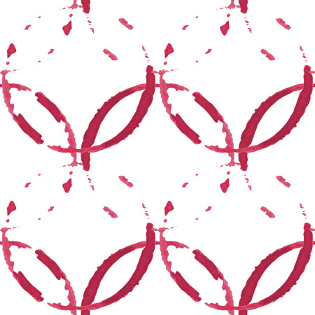 Wine stains seamless pattern on white backgroundのイラスト素材