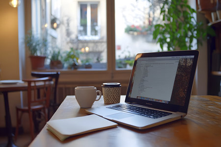 Modern Office Lifestyle: Essential Tools for Remote Work.の素材