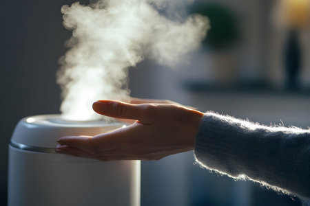 Air humidification device At home in a dry room.の素材