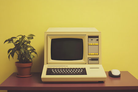 A retro web design mockup from the early internet era, featuring basic HTML elements and basic navigation.の素材