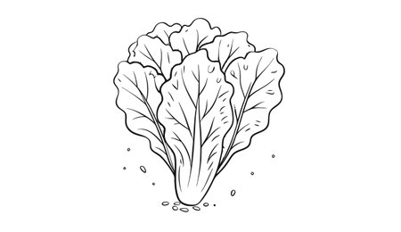 Cabbage icon. Hand drawn illustration of cabbage vector icon for web designのイラスト素材