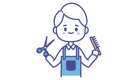 Hipster Chef - Cartoon Vector IllustrationÃ¯Â»Â¿のイラスト素材