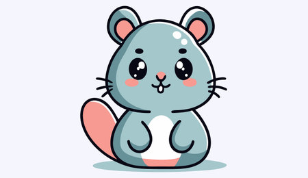 Cute Beaver Cartoon Mascot Character Vector Illustration.のイラスト素材