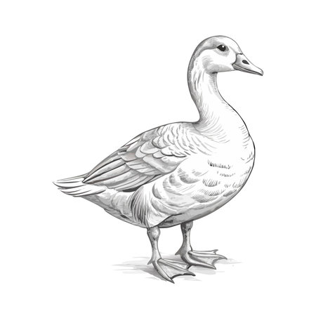 Cute duck icon. Cartoon illustration of cute duck vector icon for web designのイラスト素材