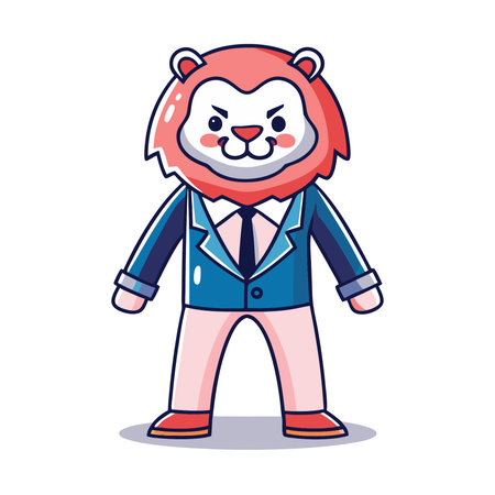 Lion male cartoon icon vector illustration graphic design vector illustration graphic designのイラスト素材