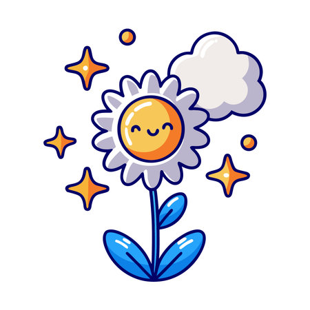 Sunflower icon. Flat illustration of sunflower vector icon for webのイラスト素材