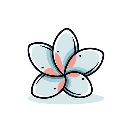 pagoda tree flower on white background. Vector illustration for your designのイラスト素材