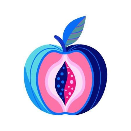 peach icon. Cartoon illustration of peach vector icon for webのイラスト素材