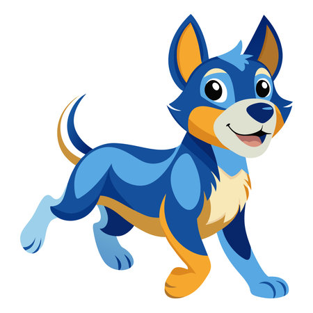 Cartoon Illustration of Cute Puppy Dog Animal Characterのイラスト素材