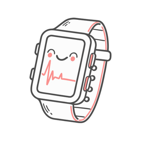 Smartwatch icon. Flat illustration of smartwatch icon for web designのイラスト素材