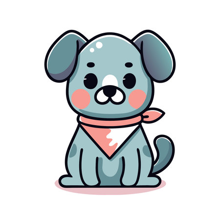 cute little dog isolated icon vector illustration design , vector illustrationのイラスト素材