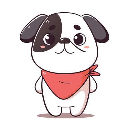 cute little dog isolated icon vector illustration design , vector illustrationのイラスト素材