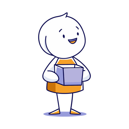 Boy reading a book. Vector illustration in a flat cartoon style.のイラスト素材