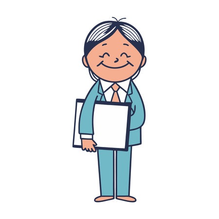 Businessman cartoon icon. People corporate and job theme. Isolated design. Vector illustrationのイラスト素材