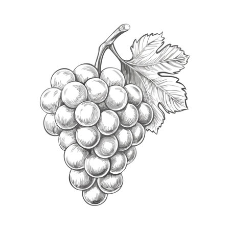 Grapes icon. Flat illustration of grapes vector icon for webのイラスト素材