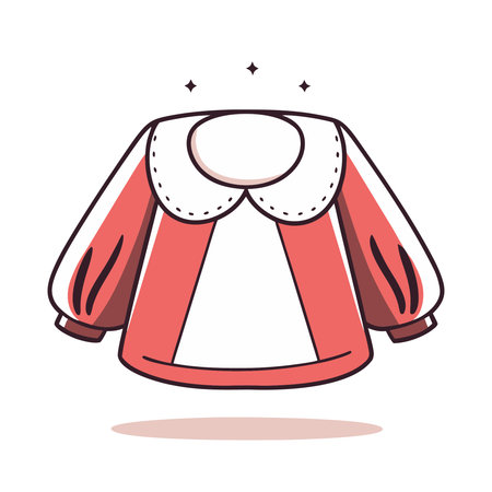 Fashion clothes blouse icon. Flat illustration of fashion clothes blouse vector icon for webのイラスト素材
