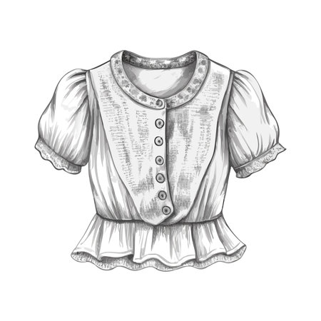 Fashion clothes blouse icon. Flat illustration of fashion clothes blouse vector icon for webのイラスト素材