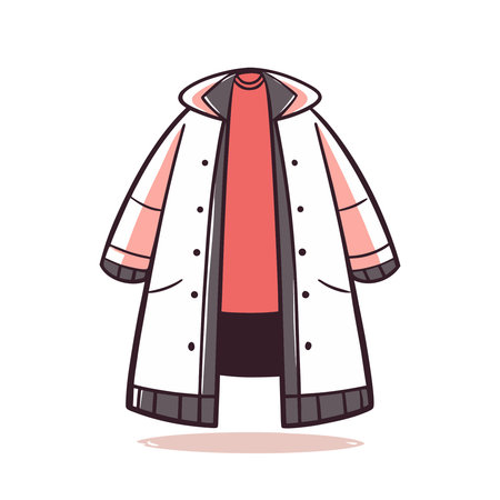 a coat icon. Cloth fashion style and wear theme. Isolated design. Vector illustrationのイラスト素材
