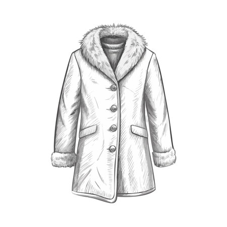 a coat icon. Cloth fashion style and wear theme. Isolated design. Vector illustrationのイラスト素材