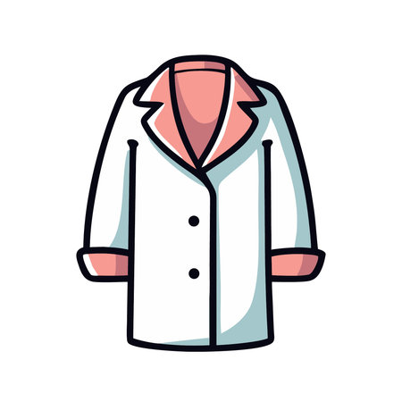 a coat icon. Cloth fashion style and wear theme. Isolated design. Vector illustrationのイラスト素材