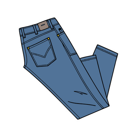 Jeans icon. Fashion style clothing and store theme. Isolated design. Vector illustrationのイラスト素材
