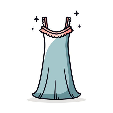 wedding dress design, vector illustration eps10 graphic.のイラスト素材