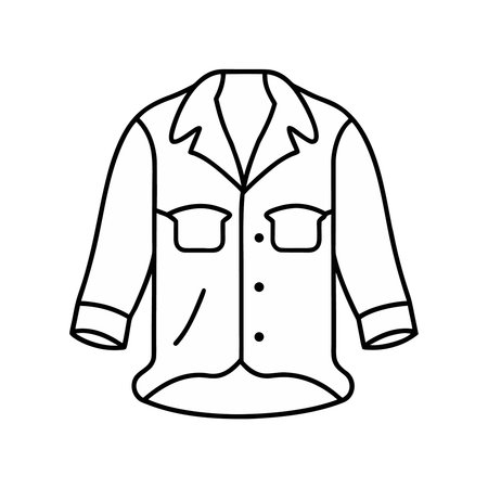 Men's shirt icon. Outline illustration of men's shirt vector icon for web design isolated on white backgroundのイラスト素材
