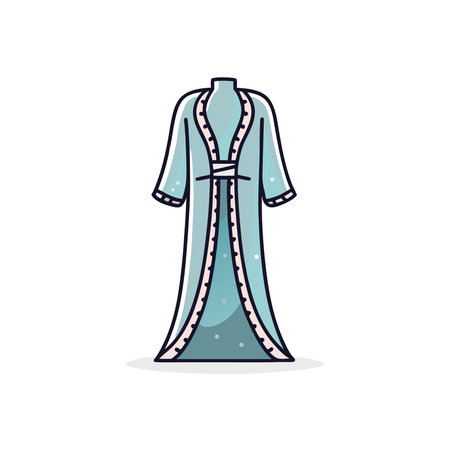 bathrobe icon image vector illustration design blue and green color.のイラスト素材