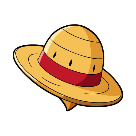 hat icon over white background. colorful design. vector illustratonのイラスト素材