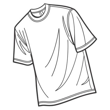 T-shirt. Vector illustration of a t-shirt on a white background.のイラスト素材